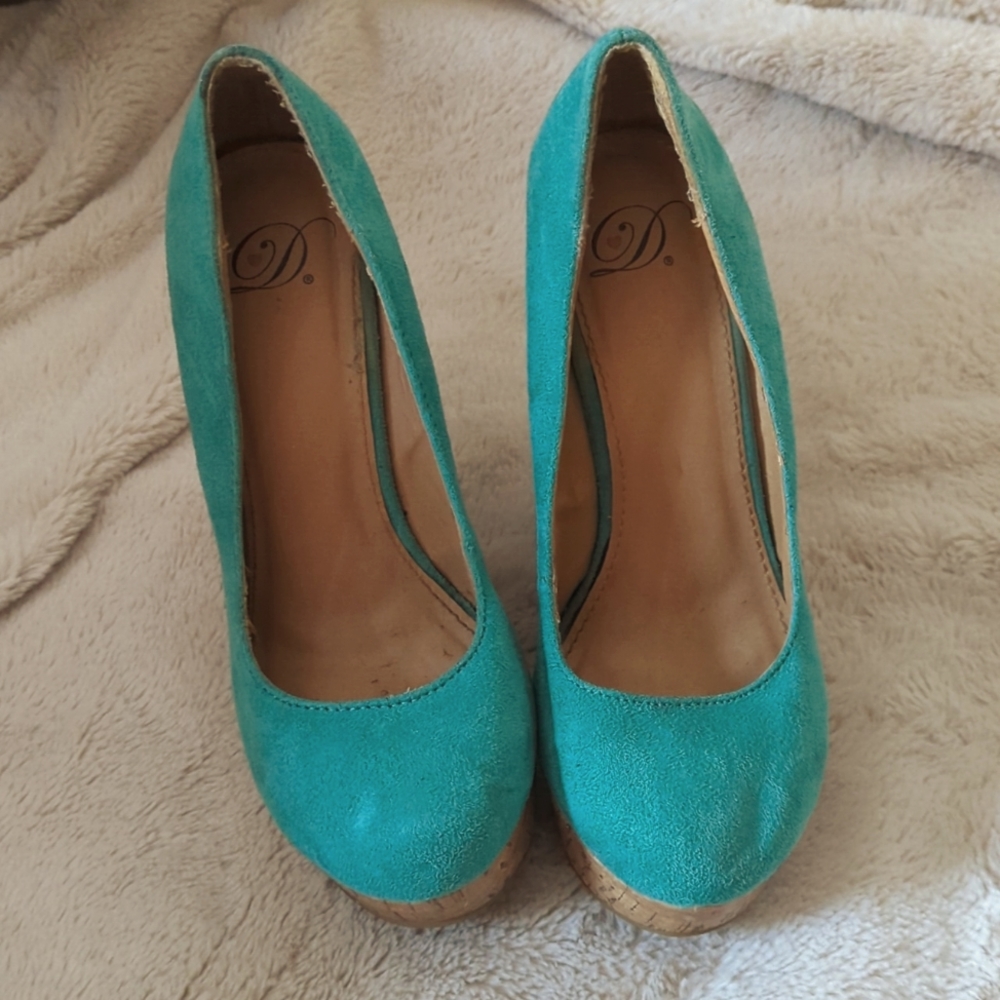Teal Wedges
